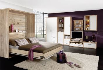Appartementzimmer von Priess – Modell-Riva – in Sonoma-Eiche / Lichtweiß