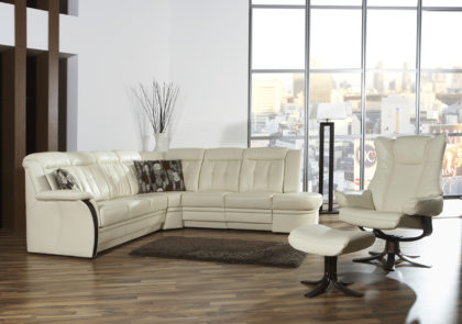 Sofa von PM Oelsa-Rabenau – Modell Andorra – in weiss