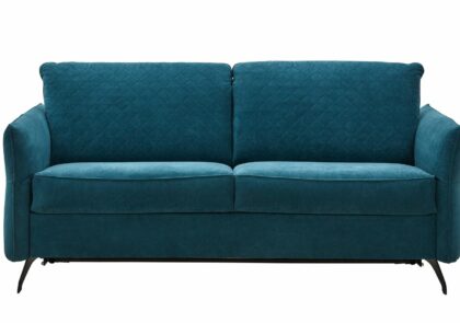 Sofa Melida – 2,5-Sitzer, Schlaffunktion (manuell), Stoff, Smaragd